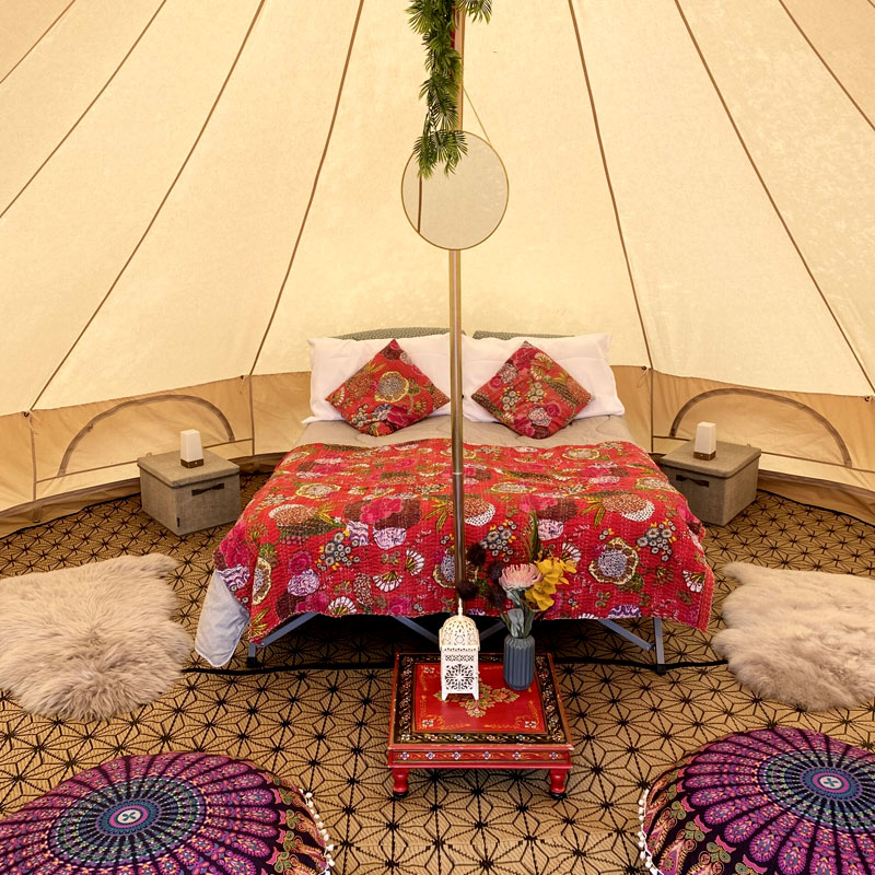 kitts camsite glamping bell tent